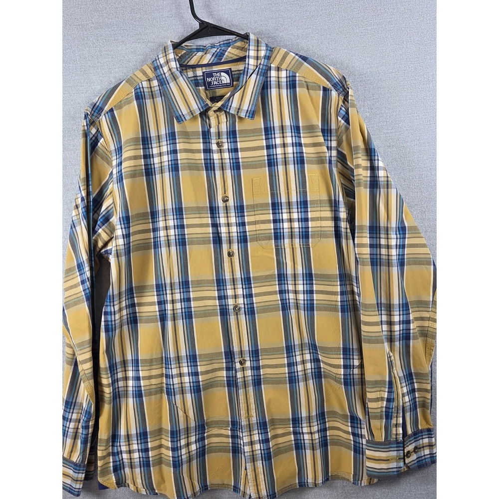 The North Face Men's XL Button Up Shirt Plaid Outdoor Hiking Casual Gorpcore Y2K